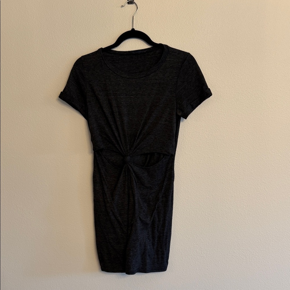 Honey Punch Charcoal Gray Top